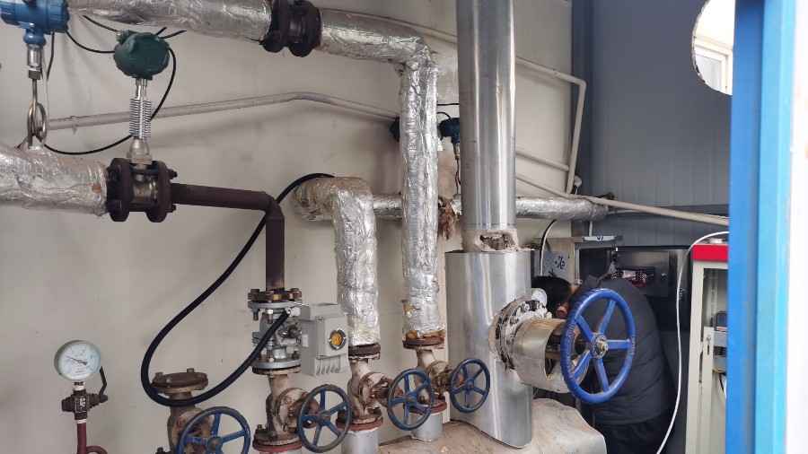 渦街流量計(jì)測蒸汽，現(xiàn)場安裝調(diào)試